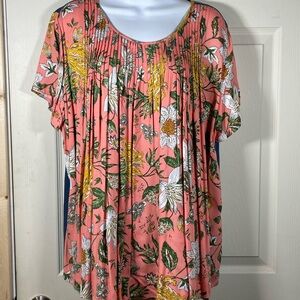 ODDY Pink Floral Women's Blouse